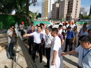 市委副書記、政法委書記陳浩一行視察一院改擴(kuò)建項(xiàng)目